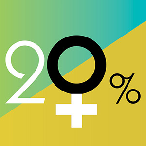 20%. A podcast where women in science and techno share their stories.