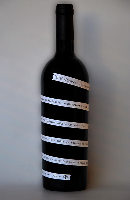 1fusé x Pélissols - bouteille de vin nature avec carte micro-sd